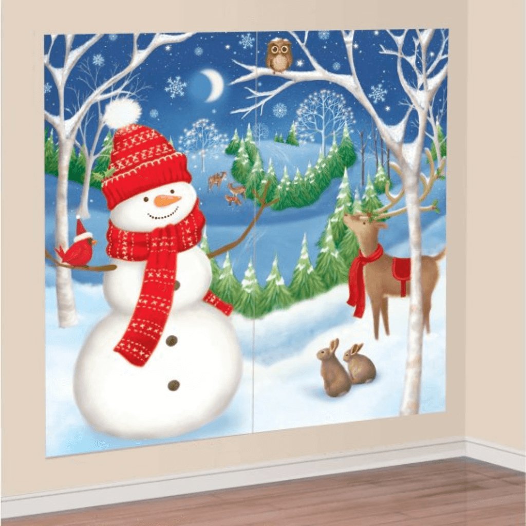 Winter Friends Scene Setter Wall Decoration - Senior Style