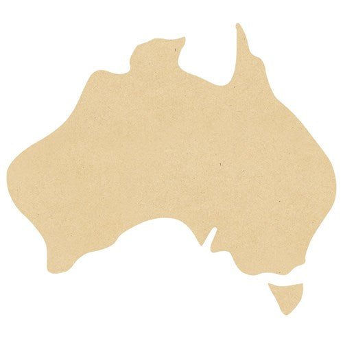 Wooden Australia Shape - Large - Senior Style