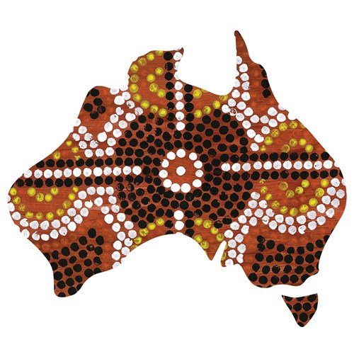 Wooden Australia Shape - Large - Senior Style