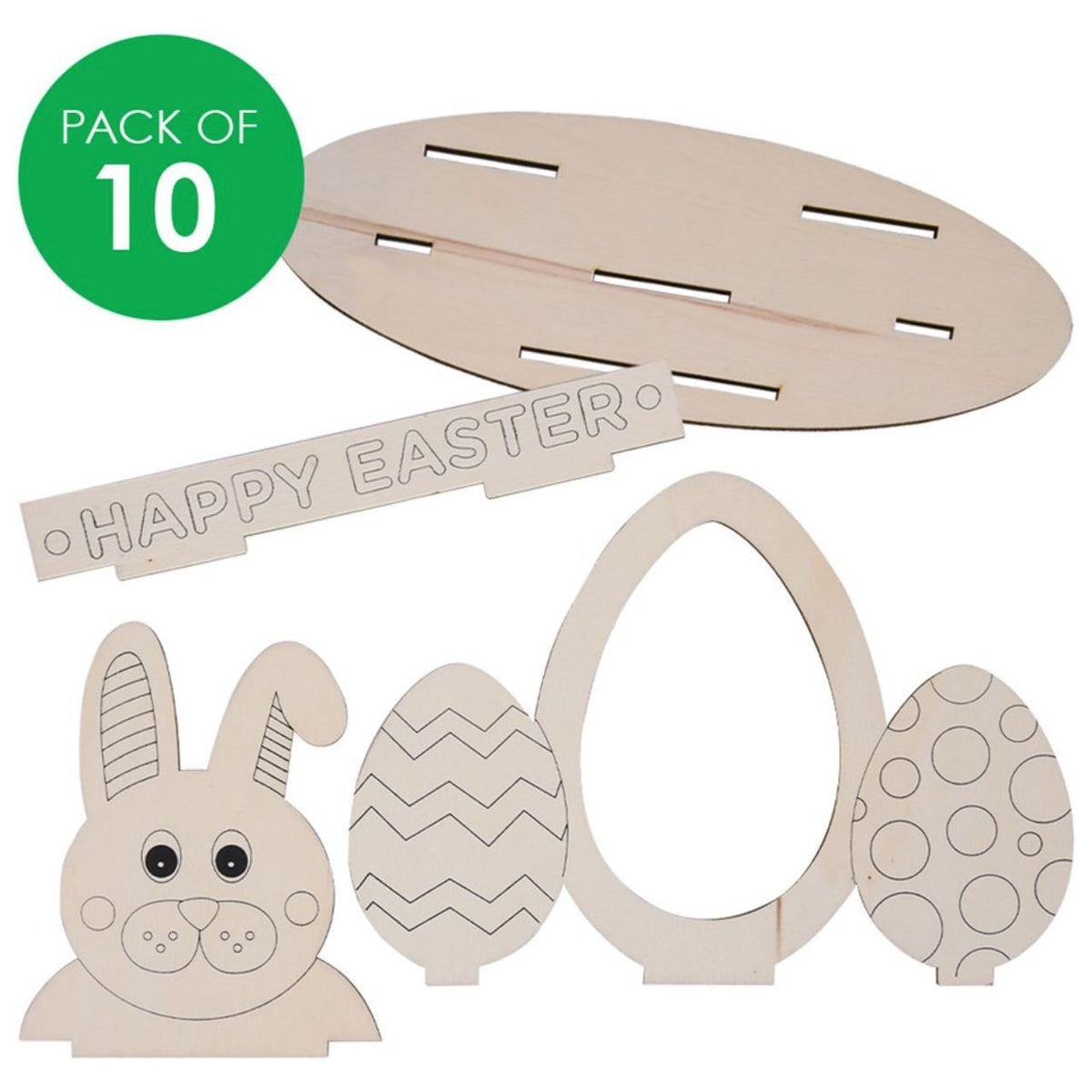 Wooden Easter Dioramas - Pack of 10 - Senior Style