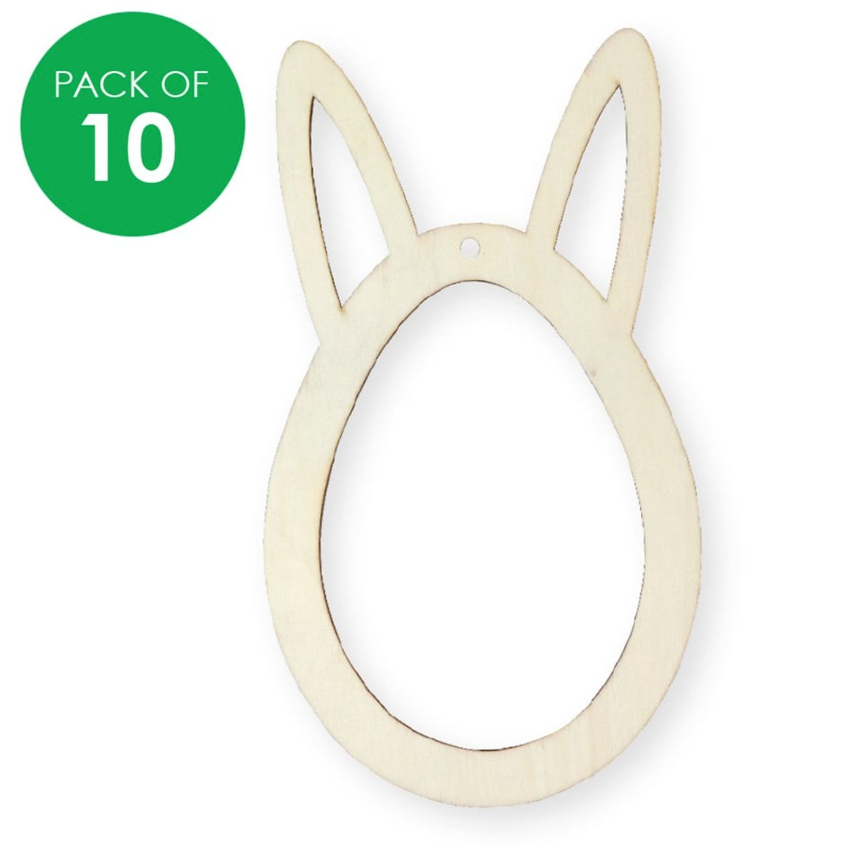 Wooden Easter Egg Bunny Frames - Pack of 10 - Senior Style