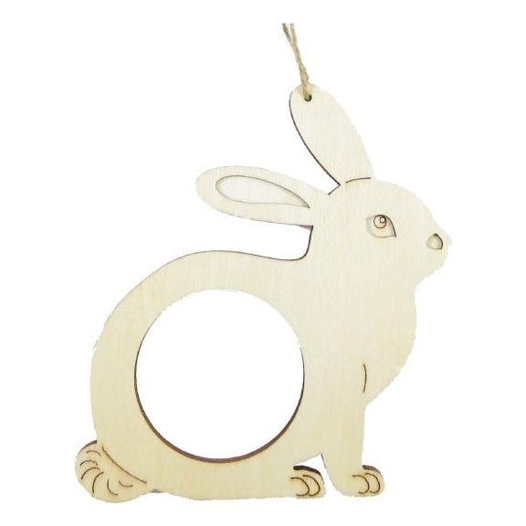 Wooden Frame Rabbit With Hanger Set of 6 - Senior Style