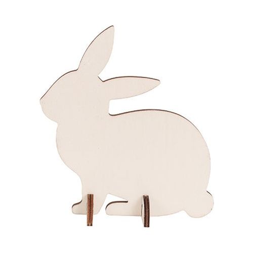 Wooden Standing Rabbits Pack of 10 - Senior Style