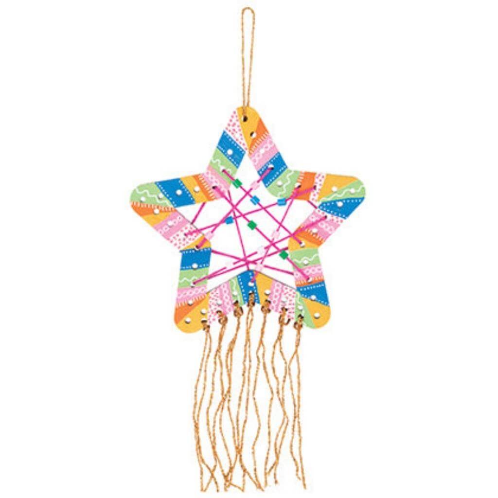 Wooden Weaving Star Pack of 10 - Senior Style