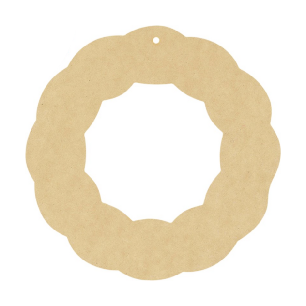 Wooden Christmas Wreath Pack of 20